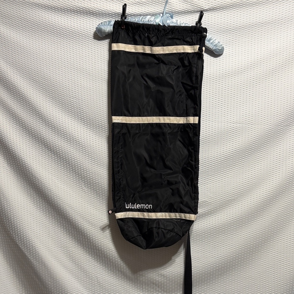 Lululemon Black and White Mat Carrier Bag